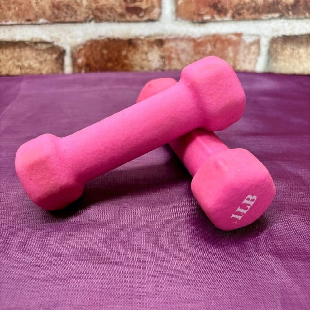 2lb Pink Dumbbell Set, Used